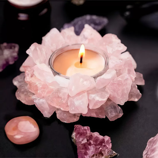 Natural Crystal Geode Diffuser Stone-Amethyst, Citrine & Rose Quartz Home Décor for Living Room, Modern Decorative Craft