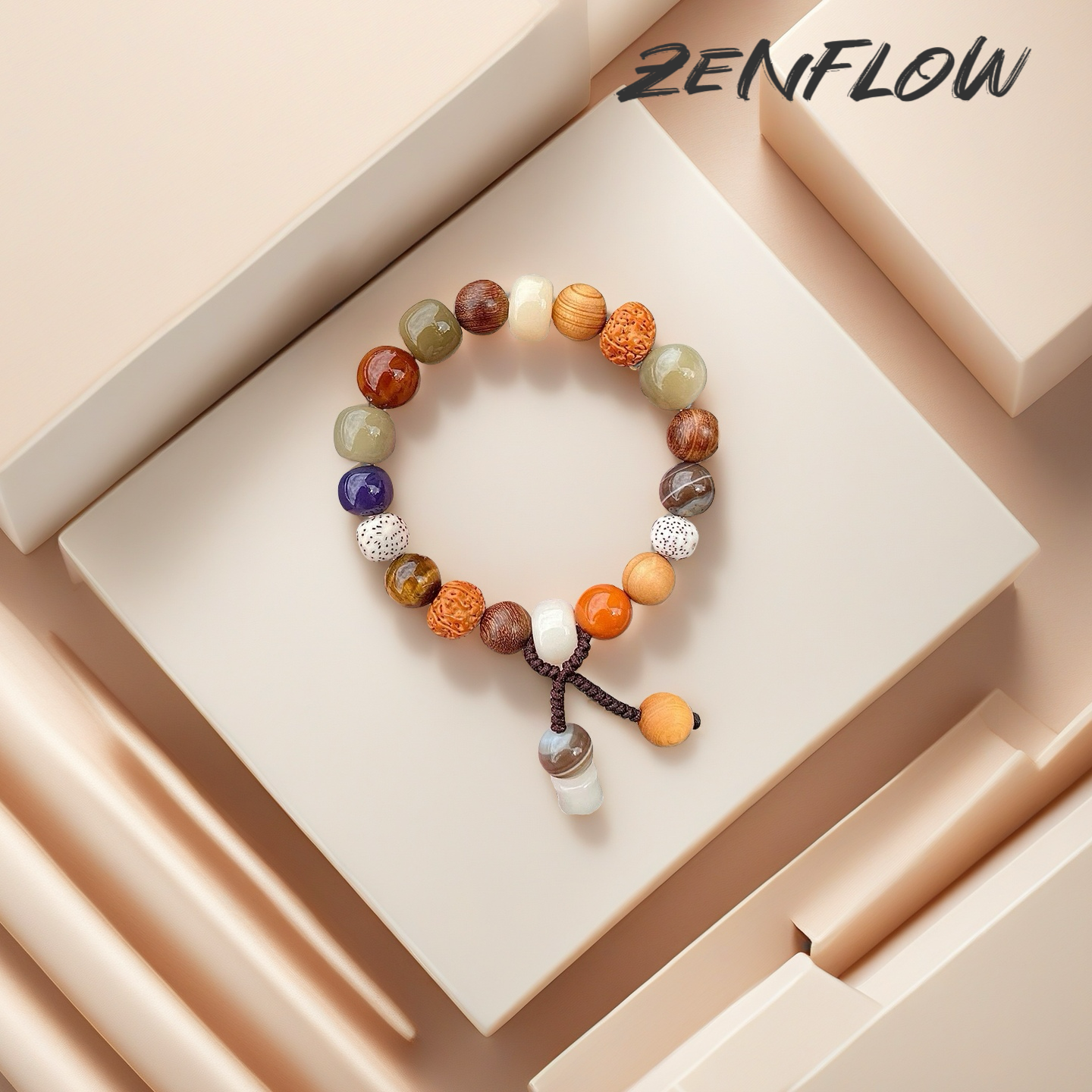Chinese Sacred 18 Seeds Prayer Bracelet--Protection,Positive Energy &Good Fortune